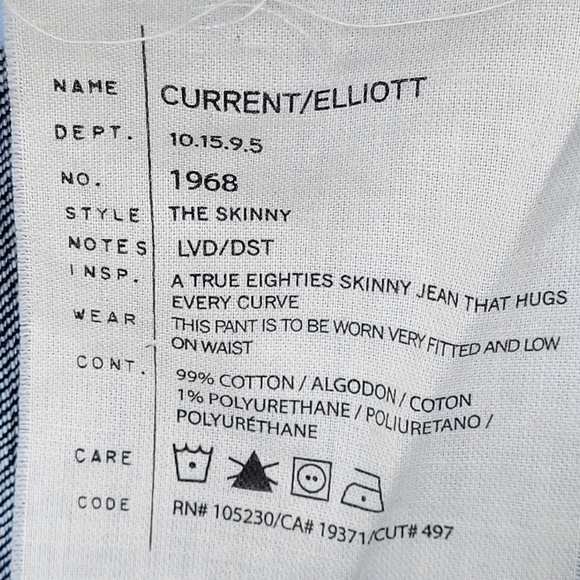 Current/Elliot Size 27 Skinny - Picture 6 of 7